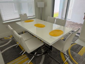Living room and dining room set combo with 65in TV
