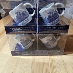 Starbucks Collectible mini mug ornament Seattle 2007