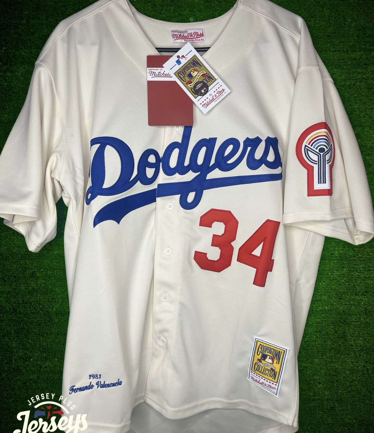 LA Dodgers Fernando Valenzuela TB Jersey
