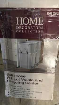 Pull out waste and recycling center