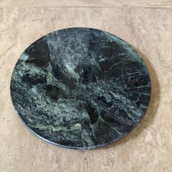 VTG Studio Nova Green Marble Cheese Board Cutting Tray/Trivet 10"