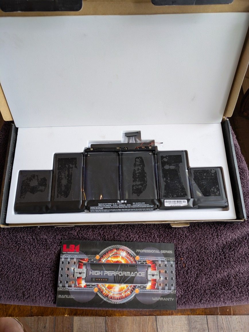 Replacement Battery for Apple MacBook Pro 15-Inch