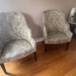 Pair of Upholstered Accent Chairs