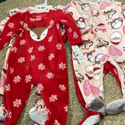 Carters 2-pcs Fleece Footed Pajama 