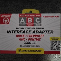 Scosche Interface Adapter Factory Stereo remplacement