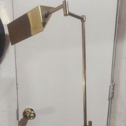 Vintage Extendable Brass Lamp