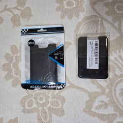 Leather phone card holder cases. Set of 2. New