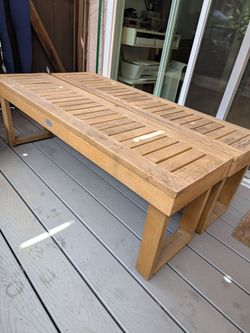 2 Outdoor Patio Benches