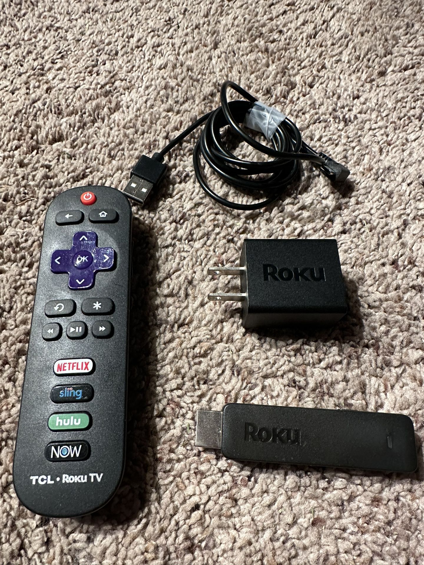 Roku Stick 3600x - Includes Original Charger, Cable, And Remote