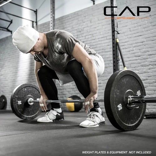 CAP Barbell 2-Inch Eco Olympic 7 ft (86") Chrome Barbell Bar - 7' (86") Length 2" Ends