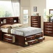 Bed Sets with Storage/Bedroom Furniture/Storage/ Customizable - Same Day Delievry - No Credit Needed