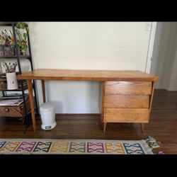 Midcentury Vintage Wood Desk