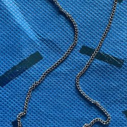 18” Silver Necklace with 1.5” Silver Unicorn
