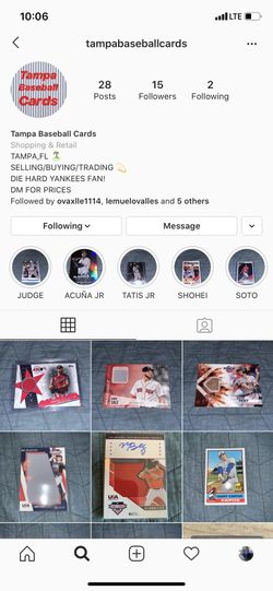 Tampa baseball cards