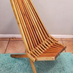 Boho Style Wood Chair