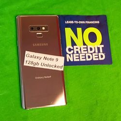 Samsung Galaxy Note 9 128gb  Unlocked. Pay  In Payments With No Credit Check, Lowest Wholesale Prices. 3 months Warranty 