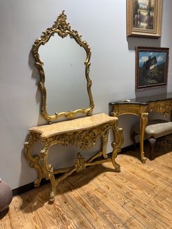 Console and mirror