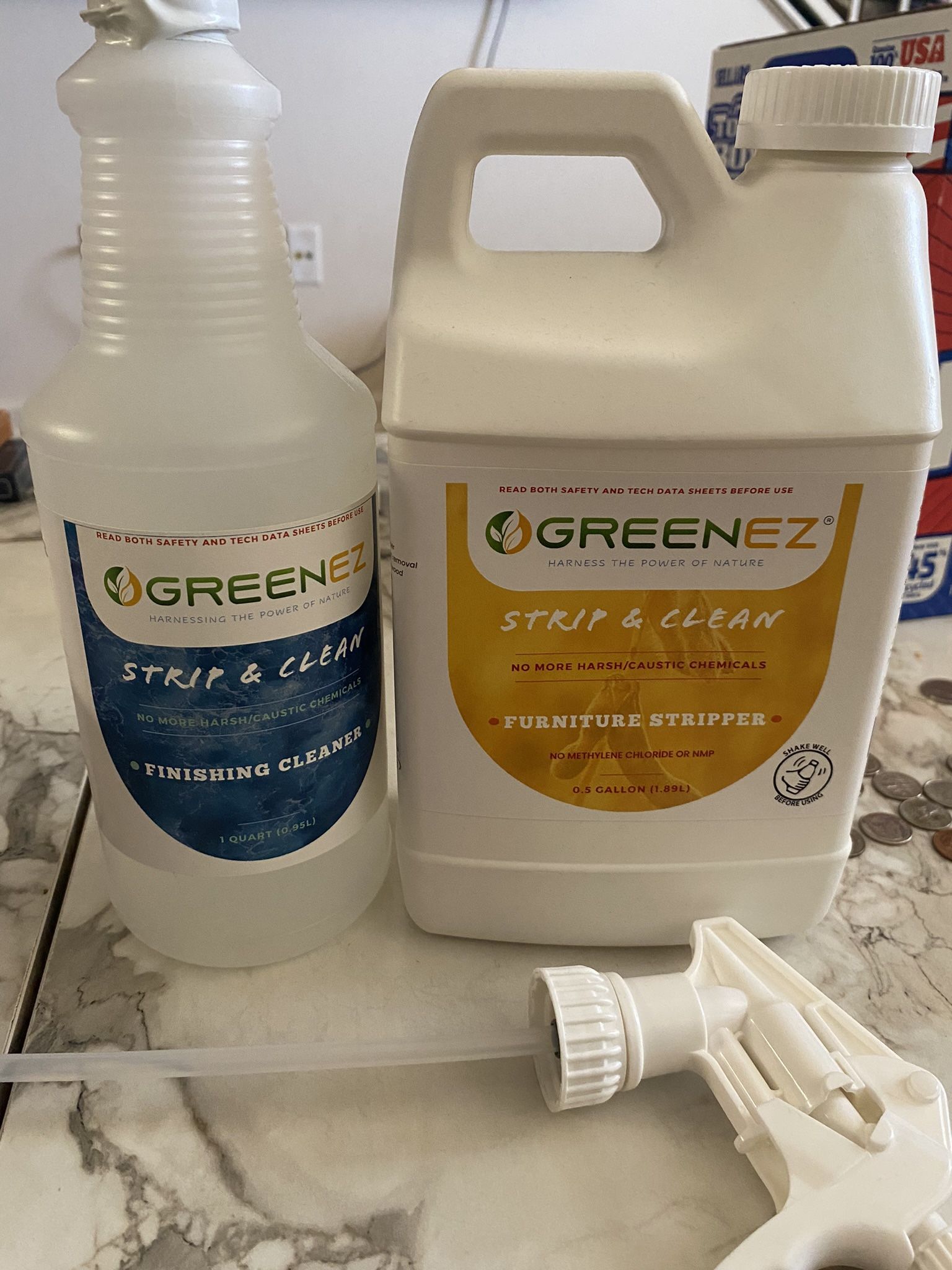 UNOPENED GREENEZ strip & clean bottles!