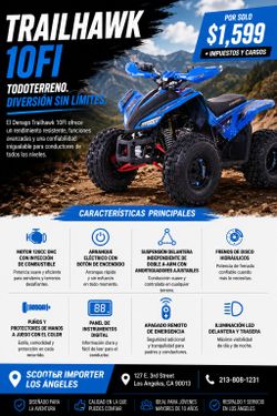 🔥 ATV DENAGO TRAILHAWK 10FI – Potencia y Diversión Todo Terreno 🔥