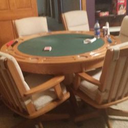 Poker/Game Table & Chairs