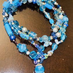 PLUS SIZE Handmade Waistbeads “AQUARIUM” Custom Sizing