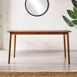 New Drea Solid Wood Dining Table - 4 to 6 Seater - Traditional Rustic Farmhouse Kitchen Style