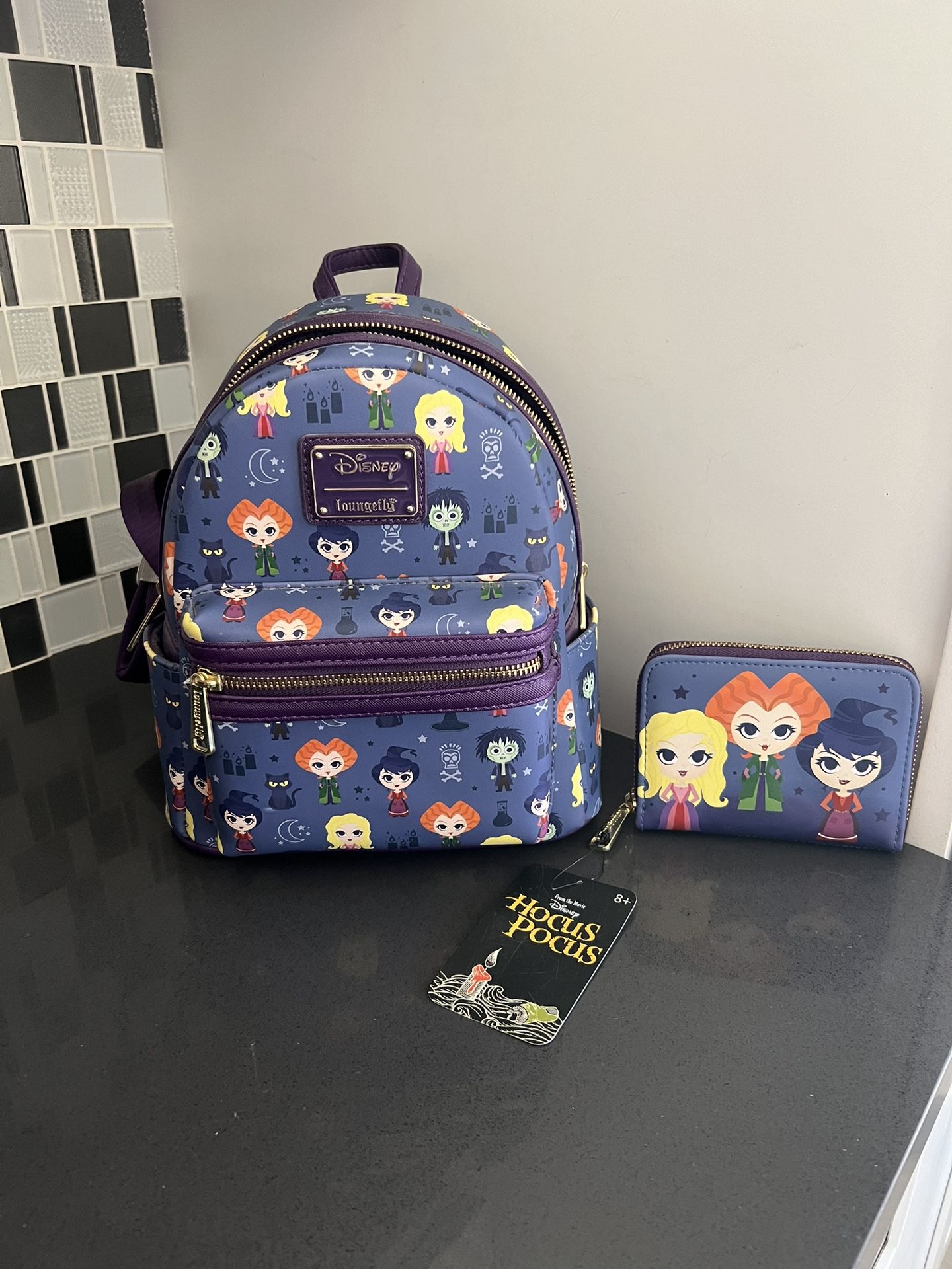 Hocus-pocus Backpack And Wallet