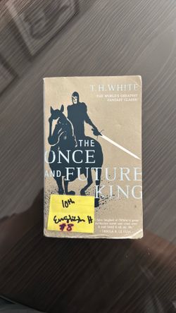$8- USED THE ONCE AND FUTURE KING  ENGLISH HONORS BOOK 10th grade