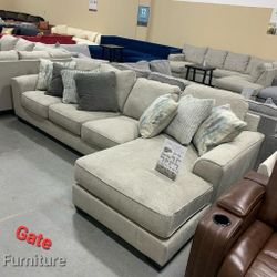 ARDSLEY PEWTER RAF LARGE SOFA CHAISE