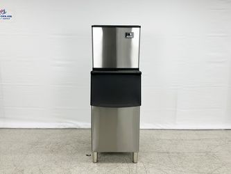 NSF 418 lb Commercial ice maker machine HZB-190F+Ice Bin