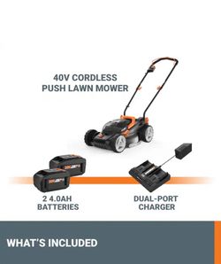 WORKS LAWNMOWER AND TRIMMER NEW 50% off