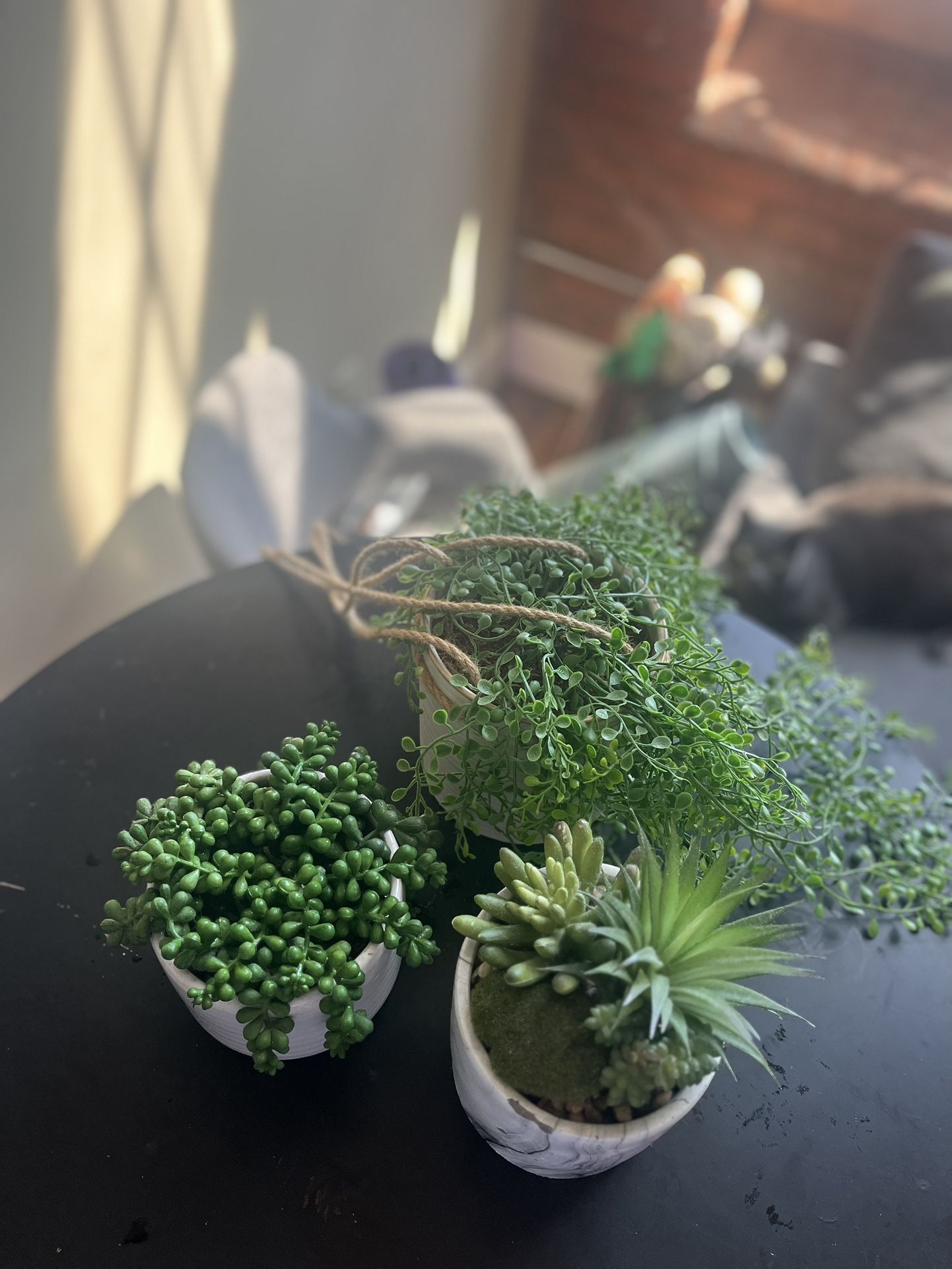 Set Of 3 artificial Decorative Plants 
