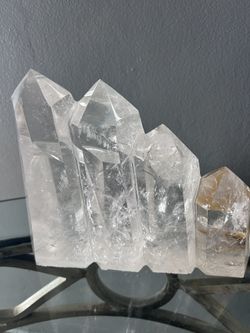 Clear Stone With Citrine
