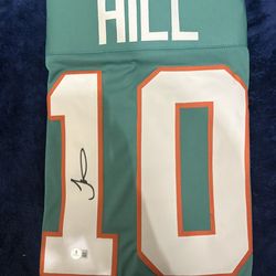 Tyreek Hill ( The Cheetah) Signed Dolphins Jersey