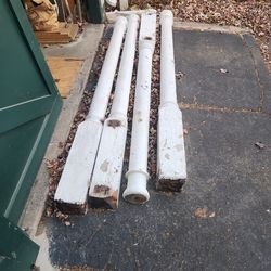 Turn Of The Century Wooden Porch Colums