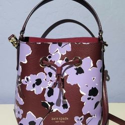 Kate Spade Eva Wildflower Bouquet Small Bucket Bag