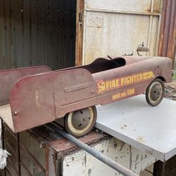 Vintage Fire Engine Pedal Car