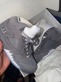 Jordan 5 wolf grey size 10.5