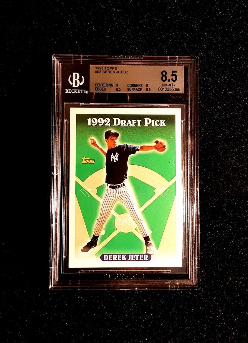 Derek Jeter 1993 Draft Rookie Beckett 8.5 NY YANKEES MLB HOF