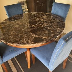 Dining Table Set With 4 Chairs