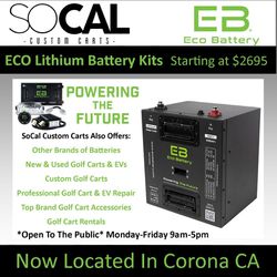 ECO Lithium Golf Cart Battery Kits Starting at $2695 - NEW!