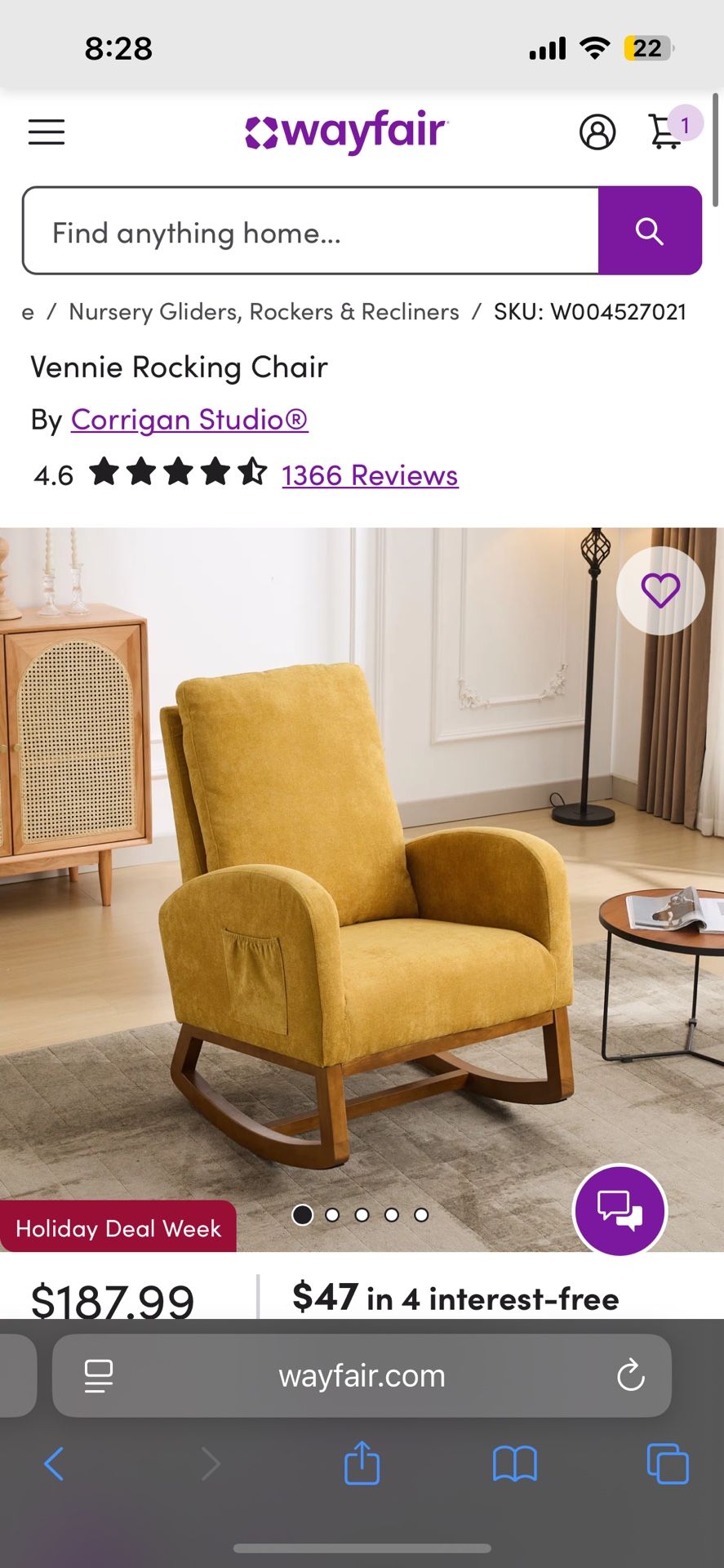 Vennie rocking chair