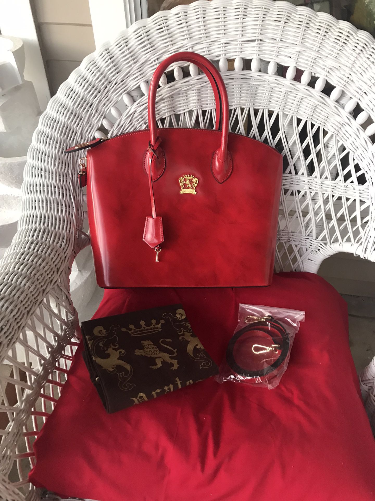 Absolutely Gorgeous New Pratesi Firenze Bag In Red. for Sale in Arlington,  TX - OfferUp