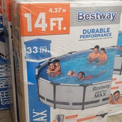 Bestway Pool 14 ft with Filter Pump,  Brand New