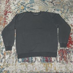 Washed Gray Crewneck Sweatshirt
