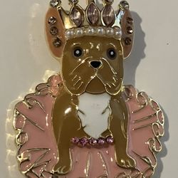 Princess FRENCHIE BULLDOG Pendant Charm Necklace - Dog Pet Love Jewelry NEW