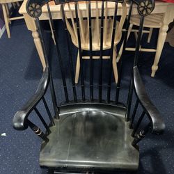 Black Vintage Rocking Chair