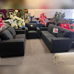 3 Pc Livingroom sofa set (Sofa + Loveseat + Chair)