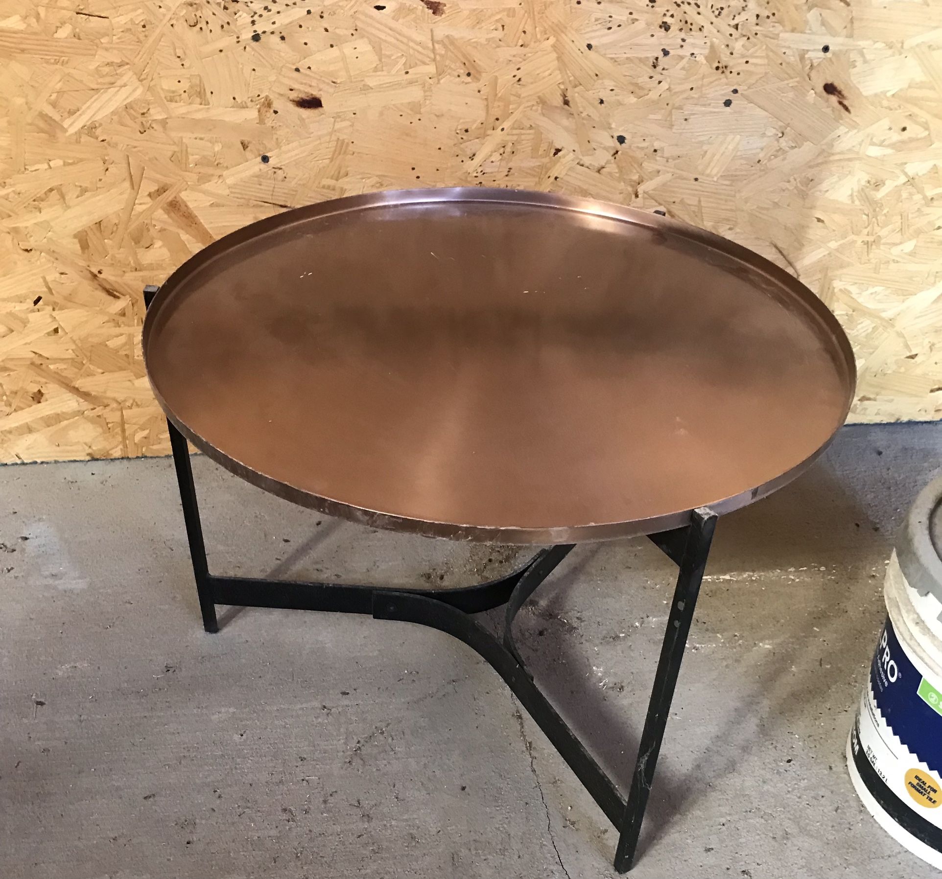 Copper Coated  Coffee Table 