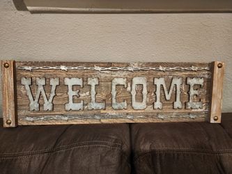 Welcome sign